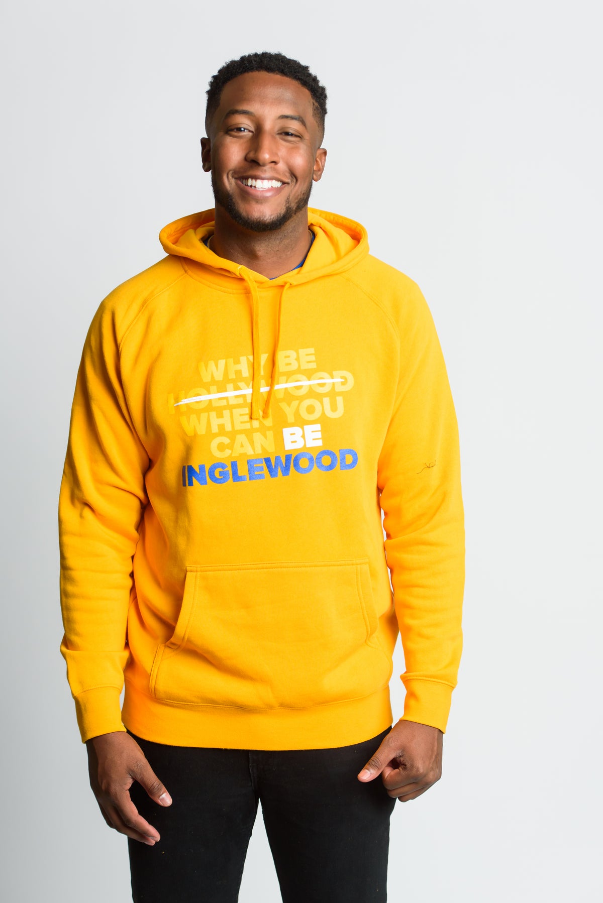 Gold Hoodie – “Why Be Hollywood When You Can Be Inglewood”